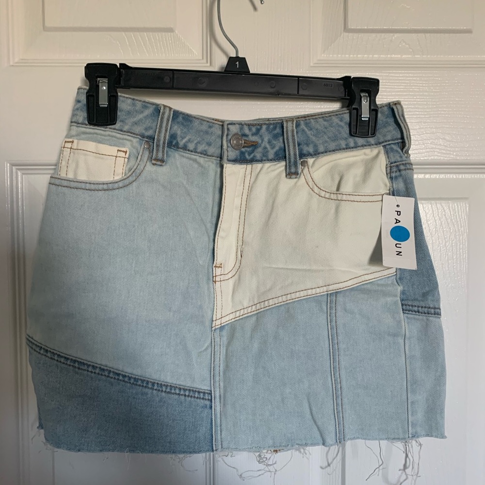 pacsun jean skirt